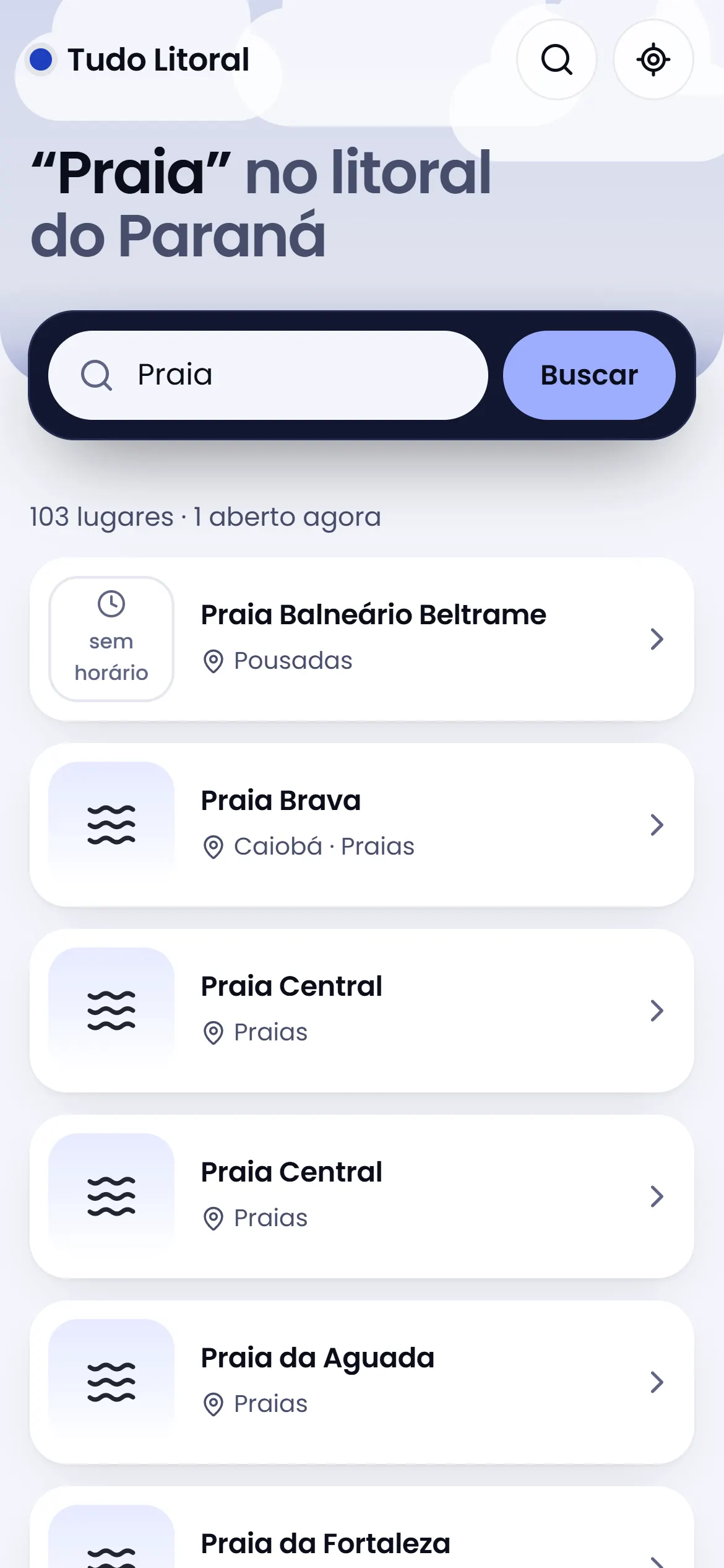Busca no celular